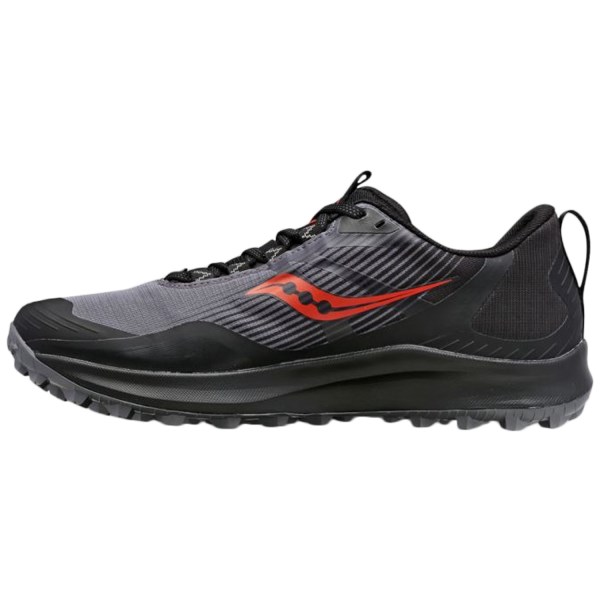 Saucony Peregrine 12 GTX - Mens Trail Running Shoes - Charcoal/Black