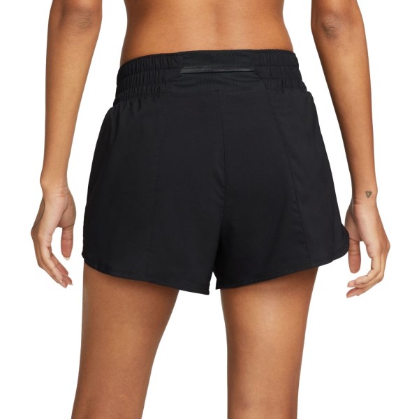 Nike Swoosh Brief-Lined Womens Running Shorts - Black