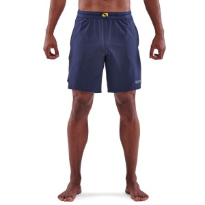 Skins Series-3 X-Fit Mens Running Shorts - Navy Blue
