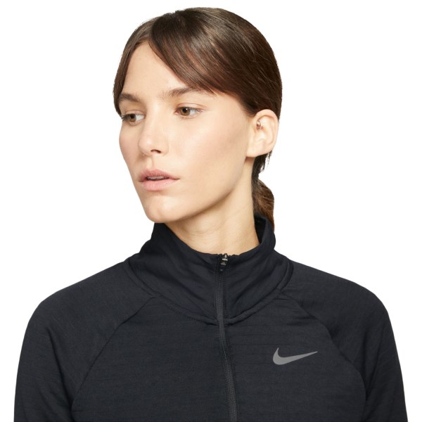 Nike Therma-Fit Element 1/2 Zip Womens Running Top - Black/Reflective Silver