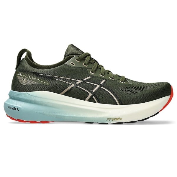 Asics Gel Kayano 31 - Mens Running Shoes - Smog Green/Black