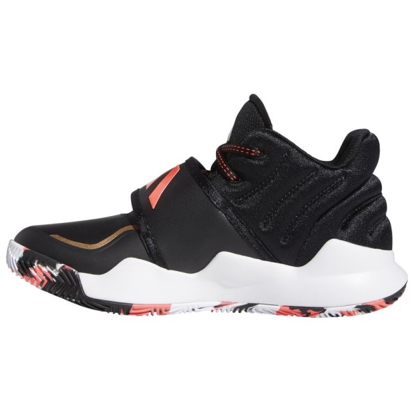 Adidas Deep Threat - Kids Basketball Shoes - Core Black/Copper Metallic/Signal Pink