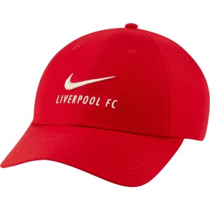 Nike Liverpool FC Heritage86 Dri-Fit Adjustable Soccer Hat - Gym Red/Fossil