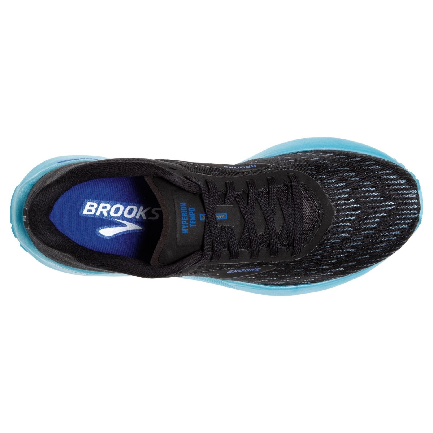 Brooks Hyperion Tempo - Mens Running Shoes - Black/Iced Aqua/Blue ...