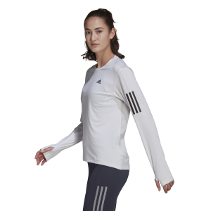 Adidas Own The Run Womens Long Sleeve Running Top - White