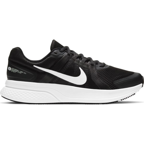 Nike Run Swift 2 - Mens Running Shoes - Black/White/Dark Smoke Grey