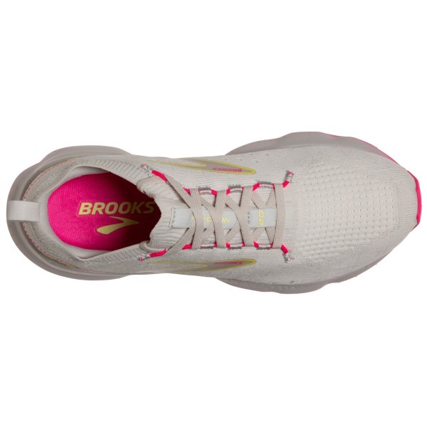 Brooks Glycerin StealthFit 20 - Womens Running Shoes - Grey/Yellow/Pink