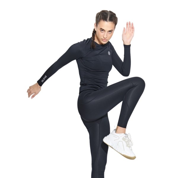 Skins Series-2 Womens Compression Long Sleeve Top - Black