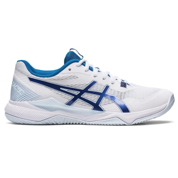 Asics Gel Tactic - Womens Indoor Court Shoes - White/Indigo Blue