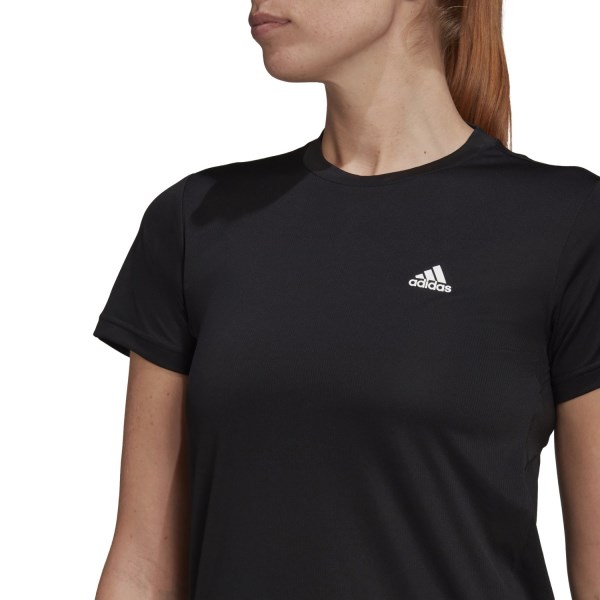 Adidas 3-Stripes Sport Womens Training T-Shirt - Black/White