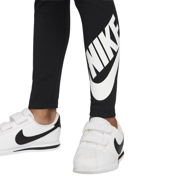 Nike Sportswear Leg-A-See Logo Kids Girls Leggings - Black