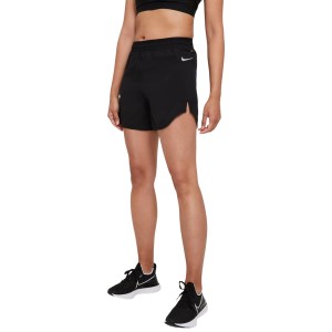 Nike Tempo Luxe Womens Running Shorts - Triple Black/Reflective Silver
