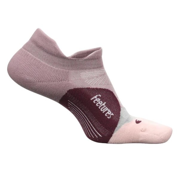 Feetures Elite Light Cushion No Show Tab Running Socks - Lilac Mauve