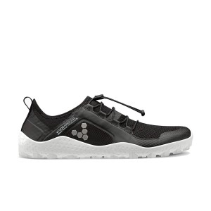 Vivobarefoot Primus Trail SG - Mens Trail Running Shoes - Black/White