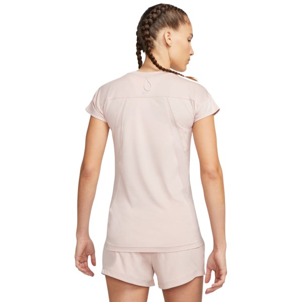 Nike Dri-Fit Run Division Womens Running T-Shirt - Pink Oxford/Reflective Silver