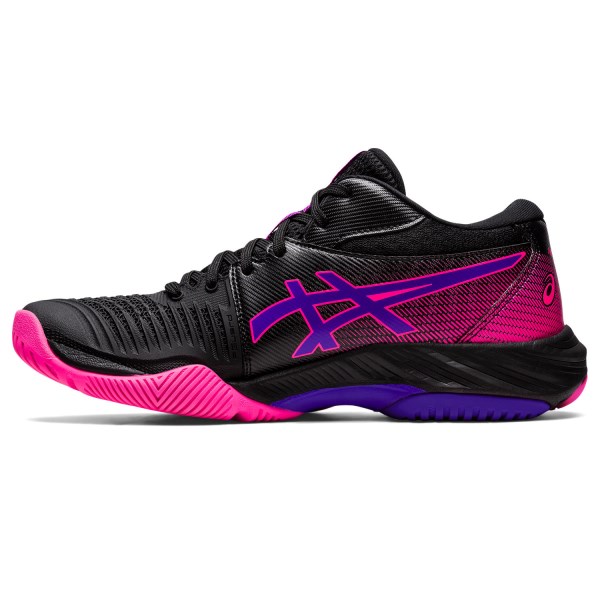 Asics Netburner Ballistic FF MT 3 - Womens Netball Shoes - Black/Pink Glo