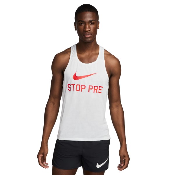 Nike Fast Run Energy Mens Running Singlet - Summit White