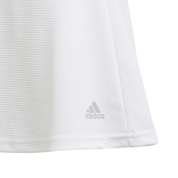 Adidas Club Kids Girls Tennis Skirt - White/Grey