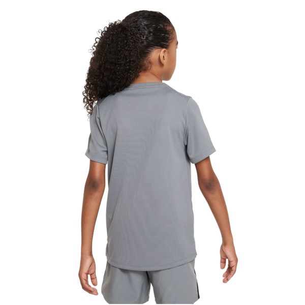 Nike Dri-Fit Miler Kids Boys Training T-Shirt - Smoke Grey/Reflective Silver