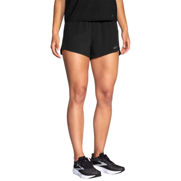 Brooks Chaser Womens 3 Inch Running Shorts - Black