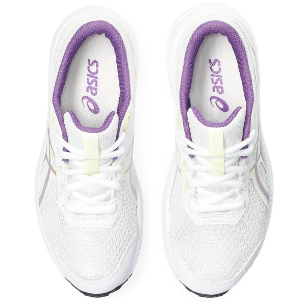 Asics Contend 8 GS - Kids Running Shoes - White/Cyber Grape
