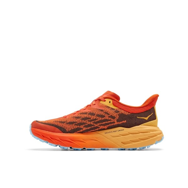 Hoka Speedgoat 5 - Mens Trail Running Shoes - Puffins Bill/Amber Yellow