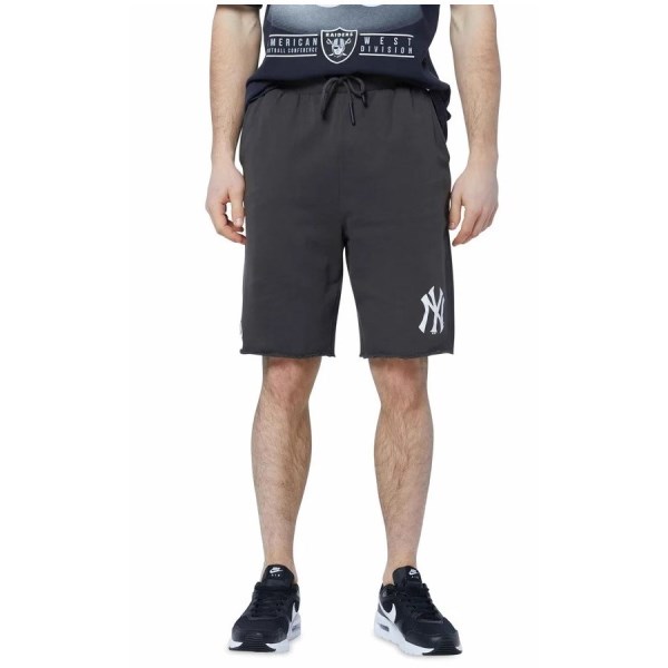 mitchell & ness new york yankees raw edge fleece mens baseball shorts