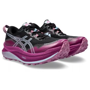 Asics Trabuco Max 3 - Womens Trail Running Shoes - Black/Light Blue