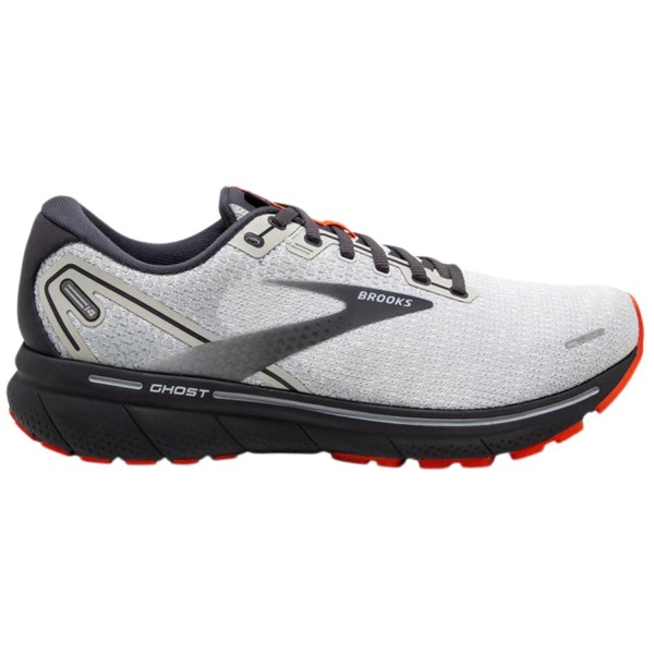 Brooks Ghost 14 - Mens Running Shoes - Oyster/Cherry/Ebony