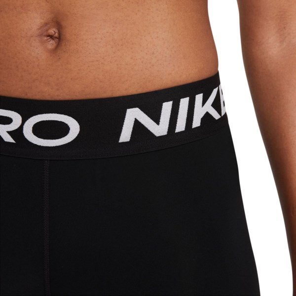 Nike Pro Mid-Rise Womens Training Tights - Black/White
