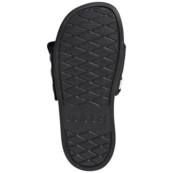 Adidas Adilette Comfort Adjustable - Kids Slides - Core Black/Footwear White/Core Black
