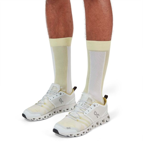 On Running Mens Running High Socks - Limelight/Ice