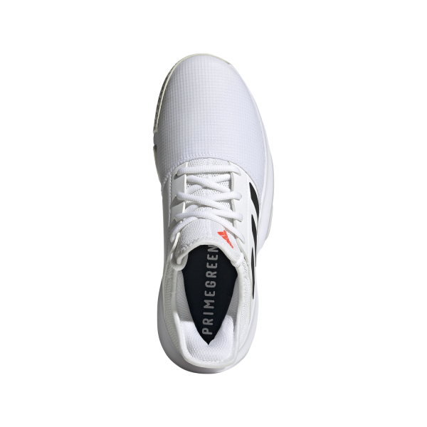 Adidas GameCourt - Womens Tennis Shoes - White/Black/Solar Red