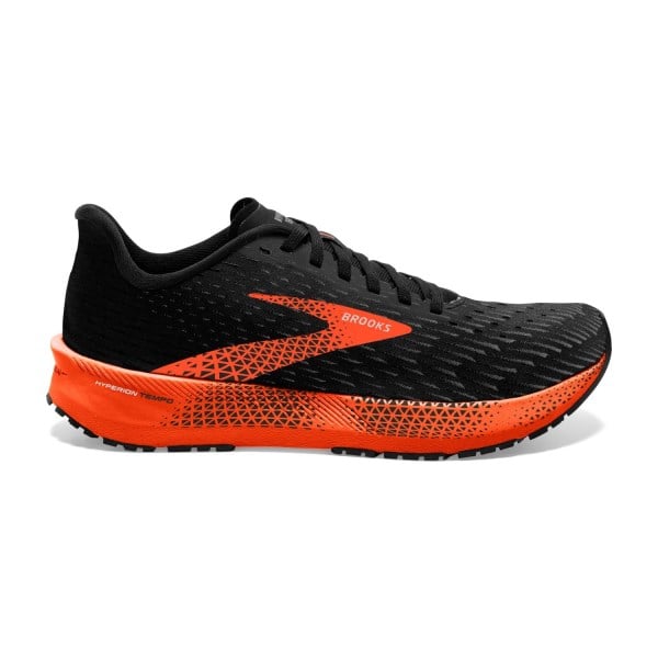 Brooks Hyperion Tempo - Mens Running Shoes - Black/Flame/Grey
