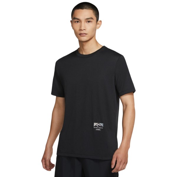 Nike Dri-Fit Trail Mens Running T-Shirt - Black