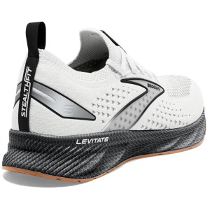 Brooks Levitate StealthFit 6 - Mens Running Shoes - White/Black