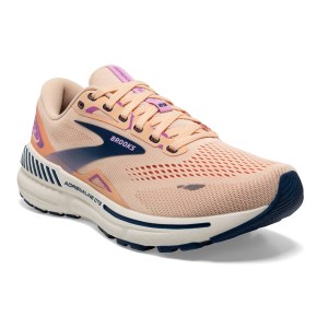 Brooks Adrenaline GTS 23 - Womens Running Shoes - Apricot/Blue/Orchid