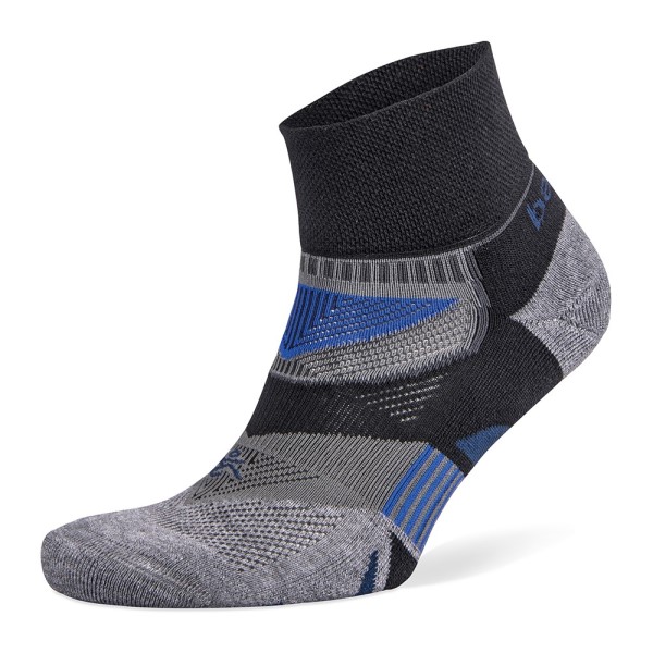 Balega Enduro Vtech Quarter Running Socks - Black/Grey