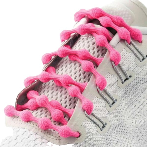 Caterpy The Original Run No-Tie Adult Shoe Laces - 75 cm - Flamingo Pink