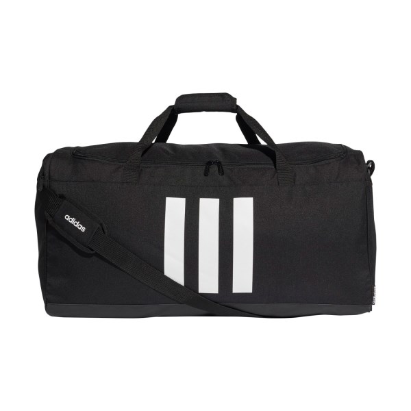 Adidas 3-Stripes Large Training Duffel Bag - Black/White