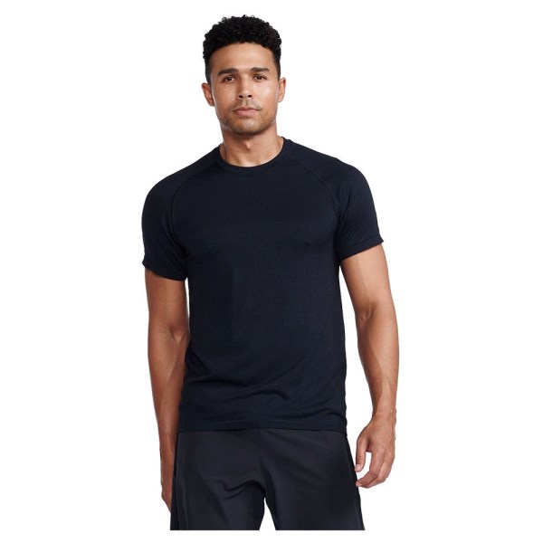2XU Motion Tech Mens Training T-Shirt - Double Black | Sportitude