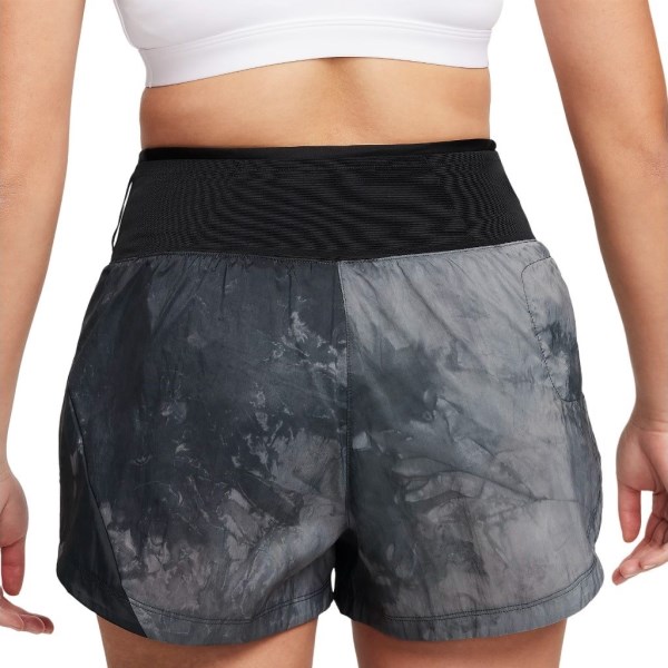 Nike Repel Mid-Rise 3 Inch Brief-Lined Womens Trail Running Shorts - Black/Black