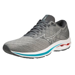 Mizuno Wave Inspire 18 - Mens Running Shoes - Ultra Grey/Silver/Algiers Blue