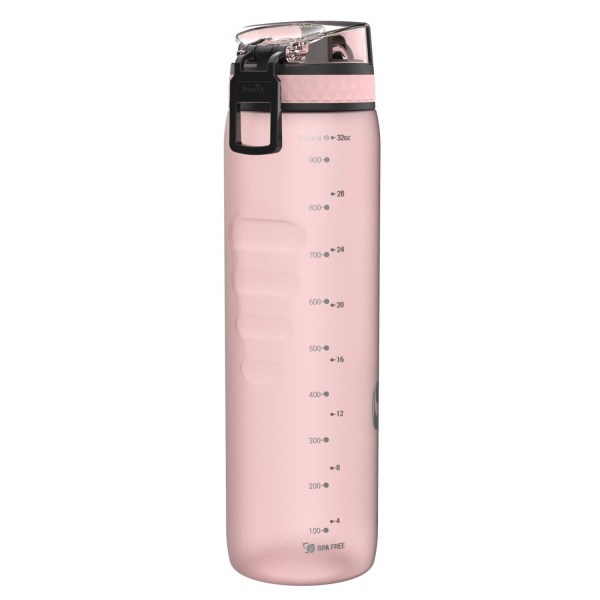 Ion8 Quench BPA Free Water Bottle - 1000ml - Rose Quartz