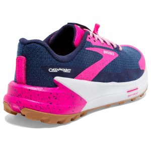 Brooks Catamount 2 - Womens Trail Racing Shoes - Peacoat/Pink/Biscuit