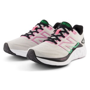 New Balance Fresh Foam 680v8 - Womens Running Shoes - Grey Matter/Black/Real Pink