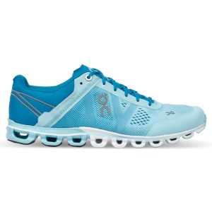 On Cloudflow Classic - Womens Running Shoes - Blue/Haze