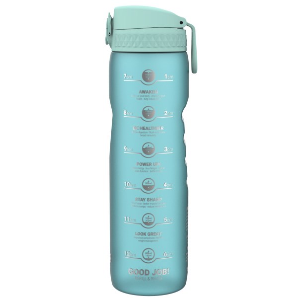 Ion8 Quench Motivator BPA Free Sports Water Bottle - 1000ml - Sonic Blue