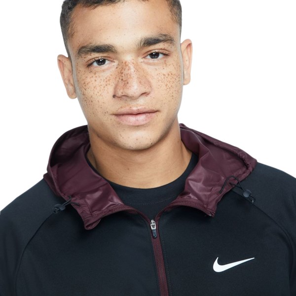 Nike Therma-Fit Repel Run Division Miler Mens Running Jacket - Burgundy Crush/Black/Reflective