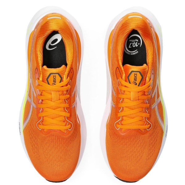 Asics Gel Kayano 30 - Mens Running Shoes - Bright Orange/White